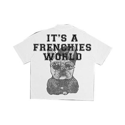 Rich off Frenchies Tee White